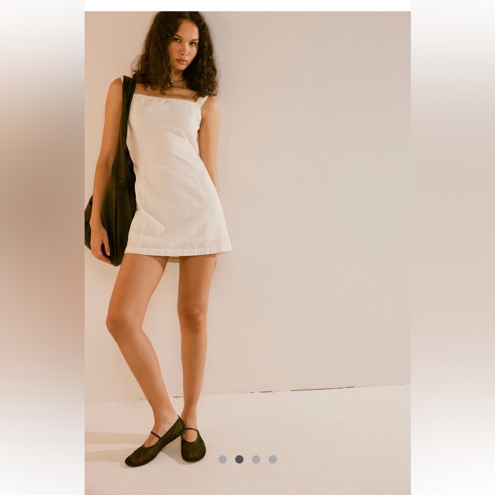 Free People Close To Heart Mini Dress-Egret-S-NWT